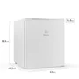 Frigobar Electrolux 47l Efficient, Com Controle De Temperatura, Branca, 127v
