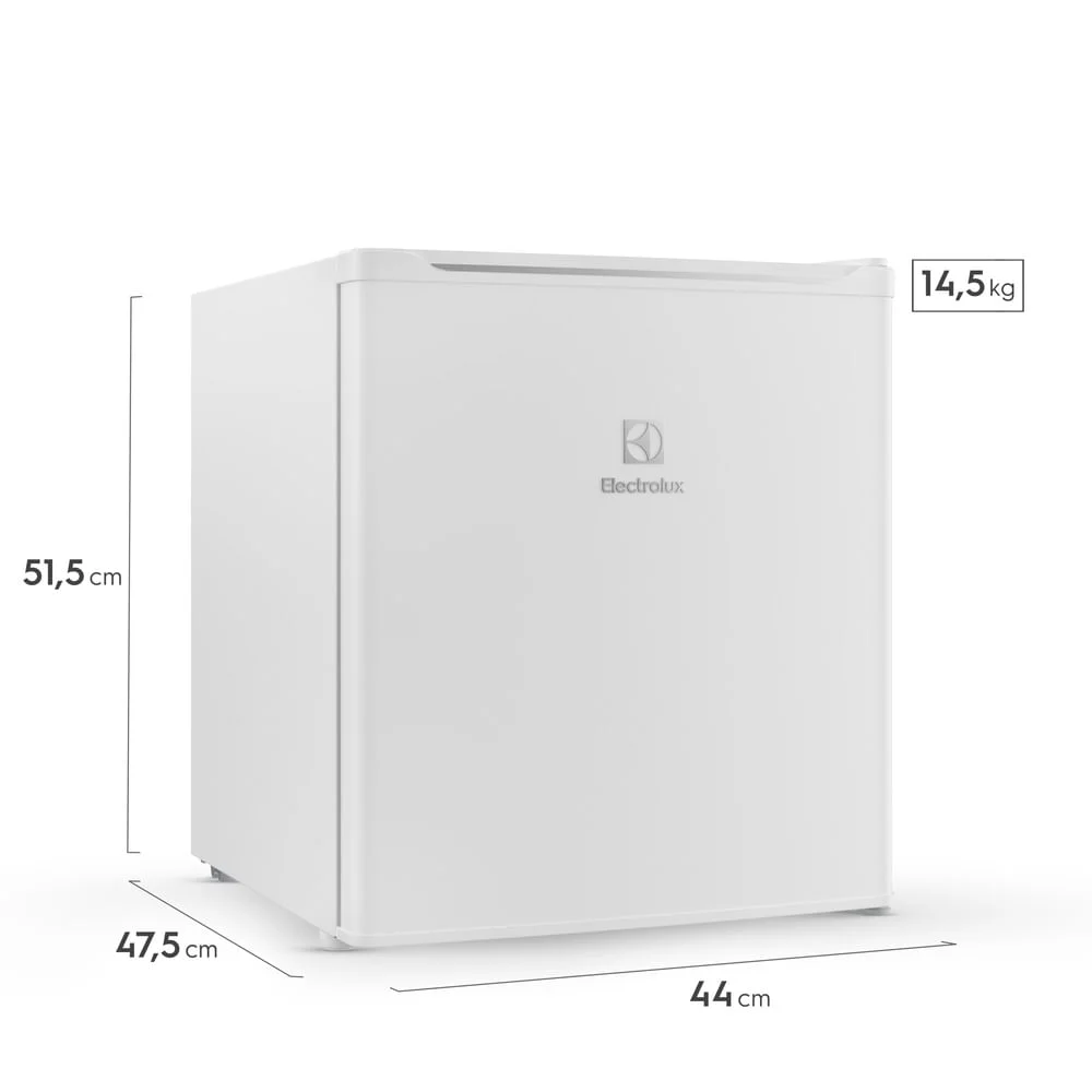 Frigobar Electrolux 47l Efficient, Com Controle De Temperatura, Branca, 127v