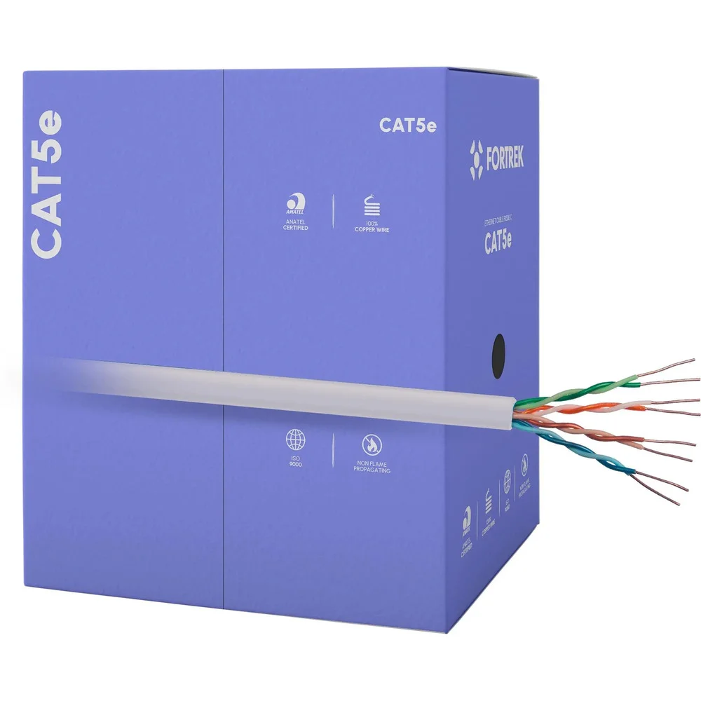 Cabo De Rede Cat5e 305m Fortrek Fk500c KaBuM