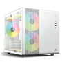 Gabinete Gamer C3tech Aquarius Mt-g710, Lateral Em Vidro, USB 3.0, Branco - Mt-g710wh
