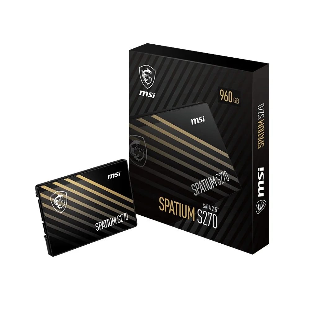 SSD Msi Spatium S270, 960GB, Sata Iii 2,5 Polegadas - S78-440p130-p83 SSD Msi Spatium S270, 960GB, Sata Iii 2,5 Polegadas - S78-440p130-p83