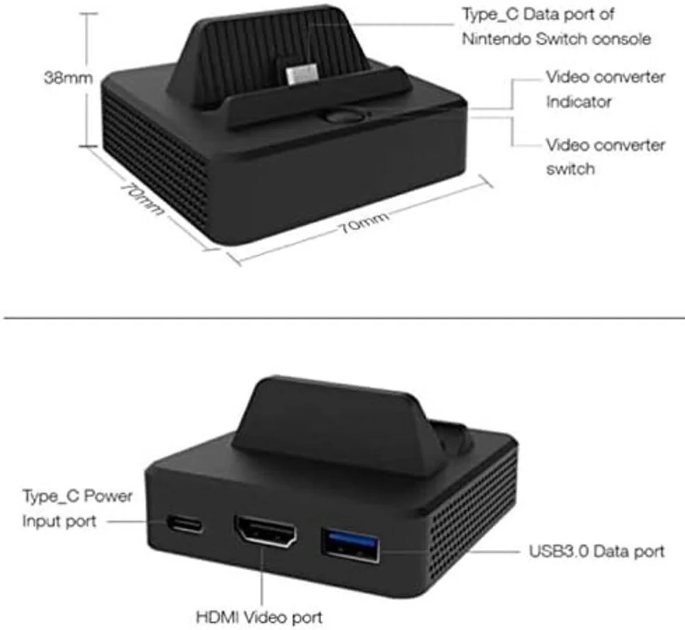 Conversor HDMI Dock Nintendo Switch - Dobe Tns-1828