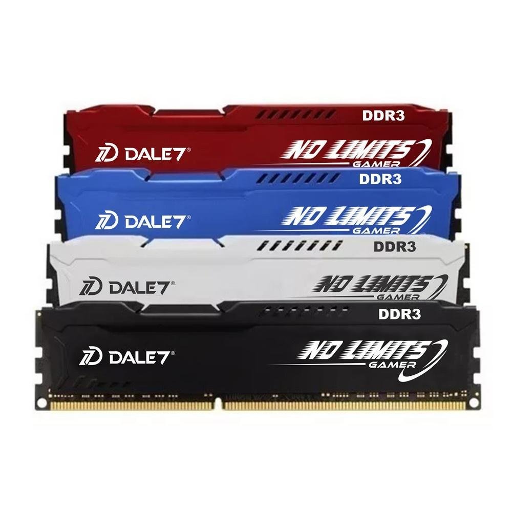Memória Gamer Dale7 No Limits, 4GB, 1600Mhz, DDR3, Desktop, Vermelho Memória Gamer Dale7 No Limits, 4GB, 1600Mhz, DDR3, Desktop, Vermelho