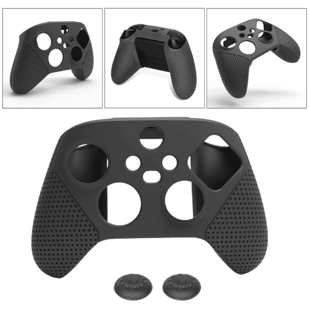 Capa De Controle Dobe, Para Xbox Series S e X, Silicone, Grips, Borrachinha, Preta