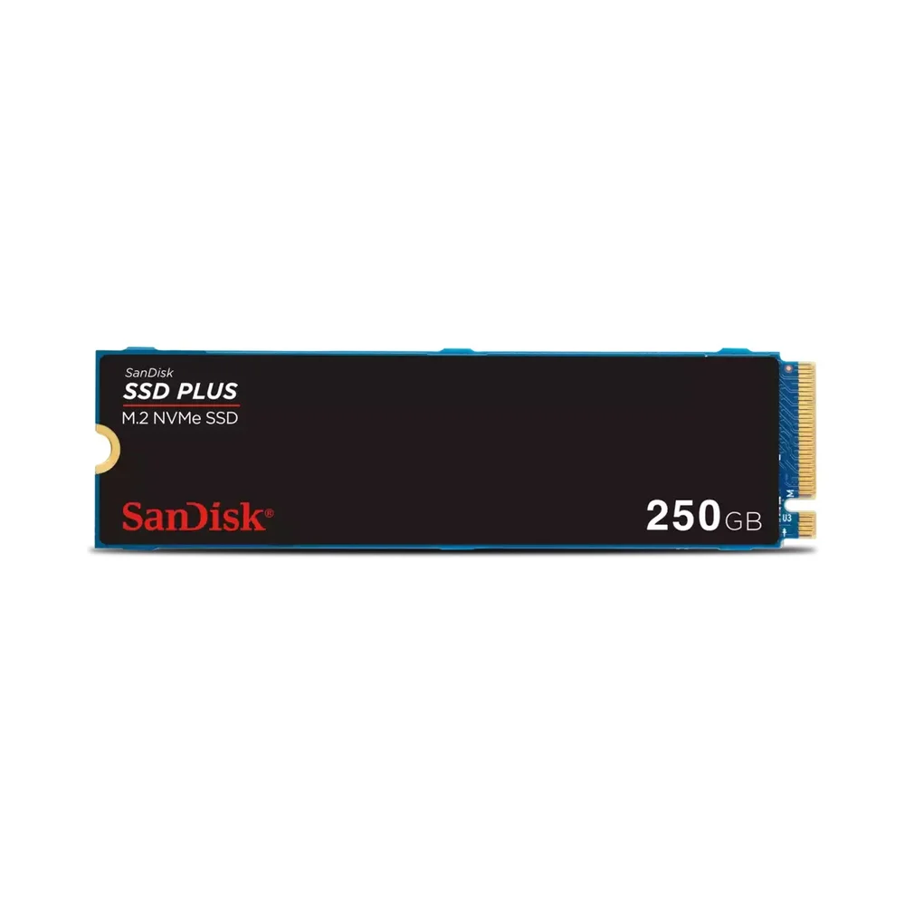 SSD Sandisk Plus 250GB, M.2 2280 NVMe Pcie Gen3 - Sdssda3n-250g-G26 SSD Sandisk Plus 250GB, M.2 2280 NVMe Pcie Gen3 - Sdssda3n-250g-G26