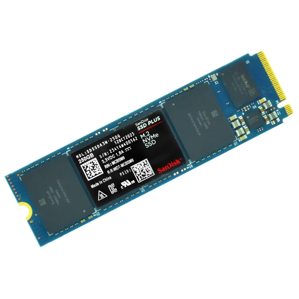 SSD Sandisk Plus 250GB, M.2 2280 NVMe Pcie Gen3 - Sdssda3n-250g-G26 - view 4