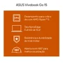 Notebook Asus Vivobook Go E1504fa Amd Ryzen 5 7520u 8GB Ram 512gb SSD Linux Keepos Tela 15,6" Fhd Black - Nj732