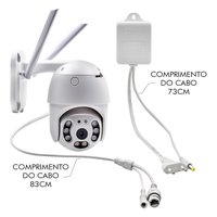 Câmera Ip Wifi Rotativa Externa Dome Prova De Água Hd
