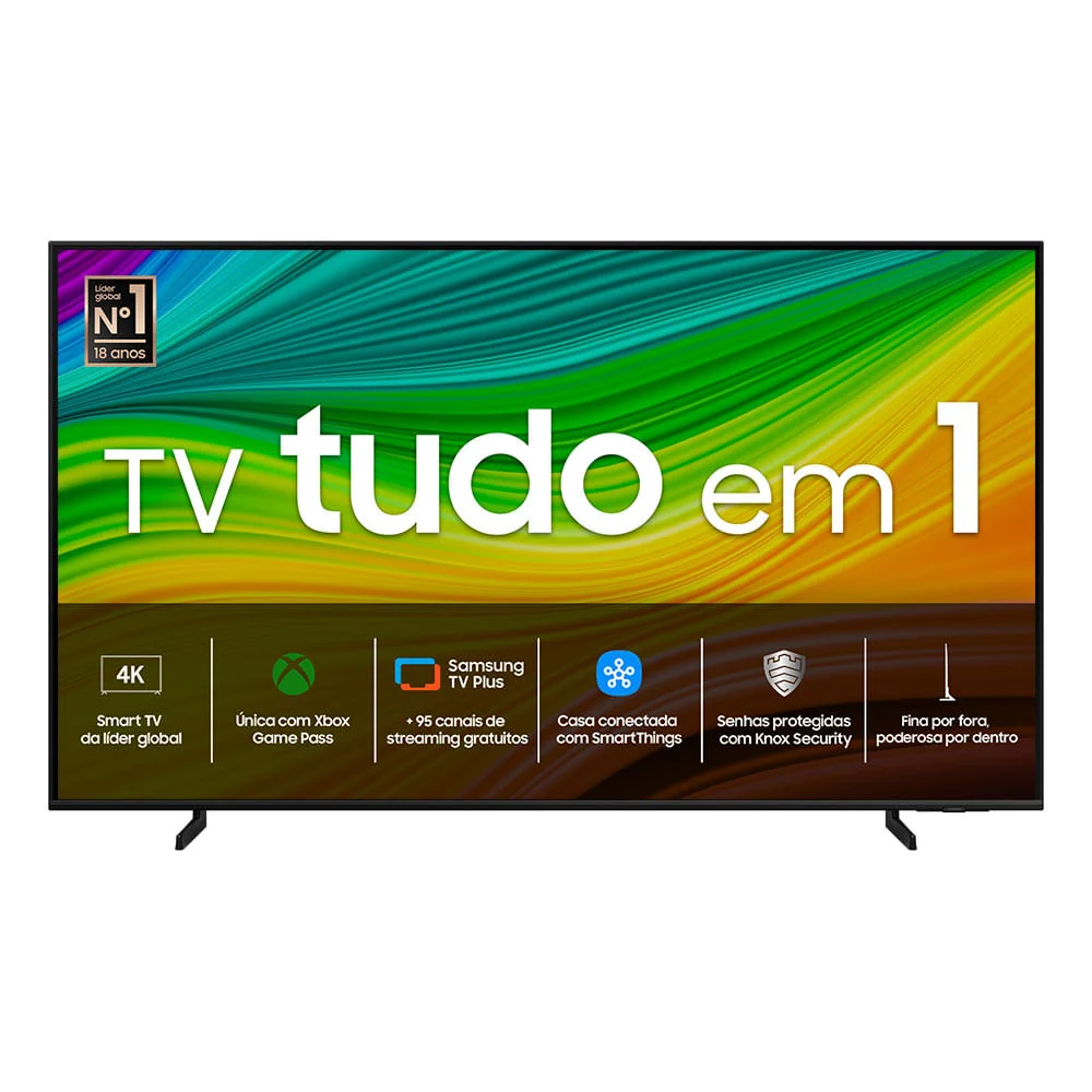 Smart Tv 55 Polegadas Samsung QLED 4K Q60d 2024 Modo Game, Som Em Movimento, Tela Sem Limites e WIFI - 55q60d