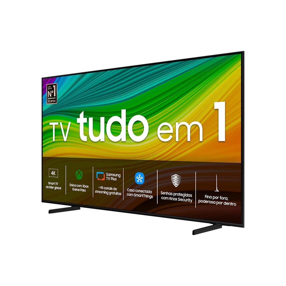Smart Tv 55 Polegadas Samsung QLED 4K Q60d 2024 Modo Game, Som Em Movimento, Tela Sem Limites e WIFI - 55q60d
