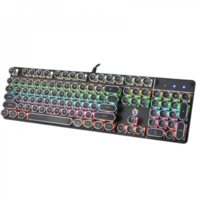 Teclado Gamer Knup Kp-te110 Rainbown, RGB LED, Switch Brown - Com Fio