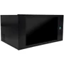 Mini Rack De Parede 19" Gforce, 5u X 350mm, Visor De Acrílico, Preto - 475
