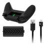 Kit 2 Baterias Recarregáveis + Cabo Usb Tipo C Preto Para Controle De XBOX Series X/s Completo