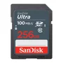 Cartão De Memória Sd Sandisk 256gb Ultra 100mbs Classe C10