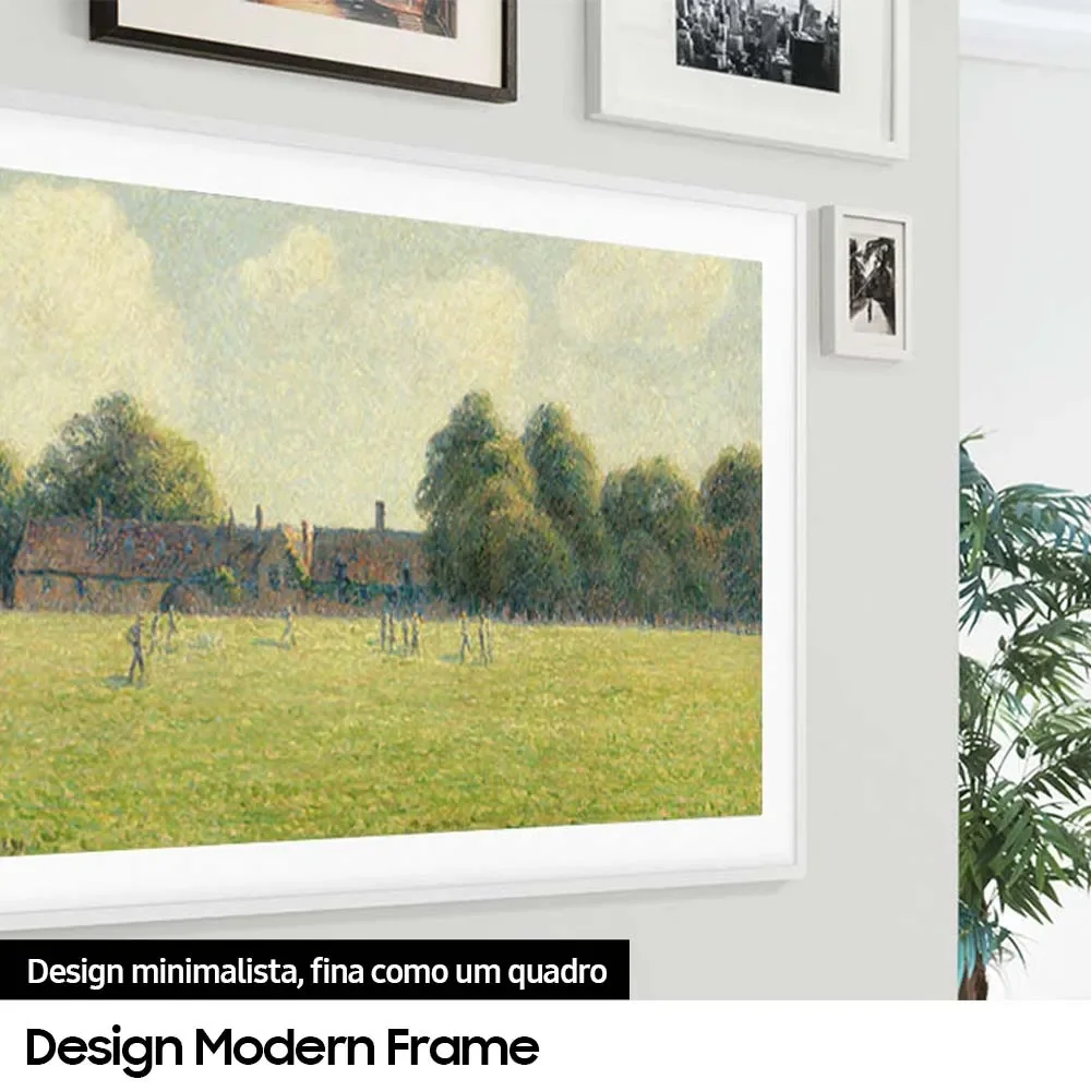 Smart TV 43 Polegadas Samsung QLED 4K, The Frame 43LS03D, com Modo Arte e Molduras Customizáveis