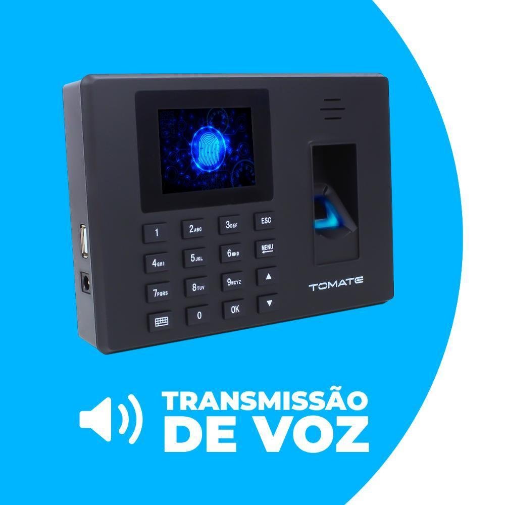 Relógio De Ponto Biométrico Impressão Digital Eletrônico