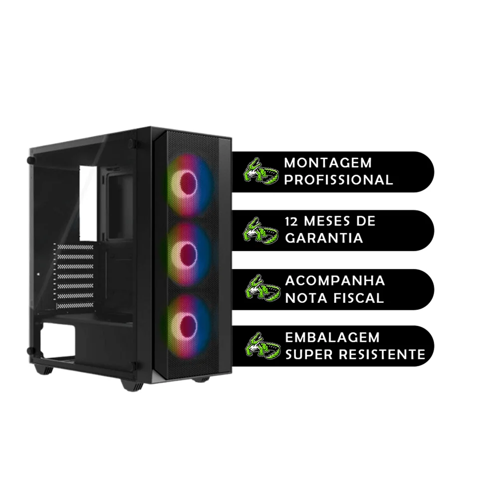 PC Gamer Balão.info Amd Ryzen 5 5600gt, Ram 16gb Ddr4, SSD 480GB, Vega 7 em Campinas - foto 3