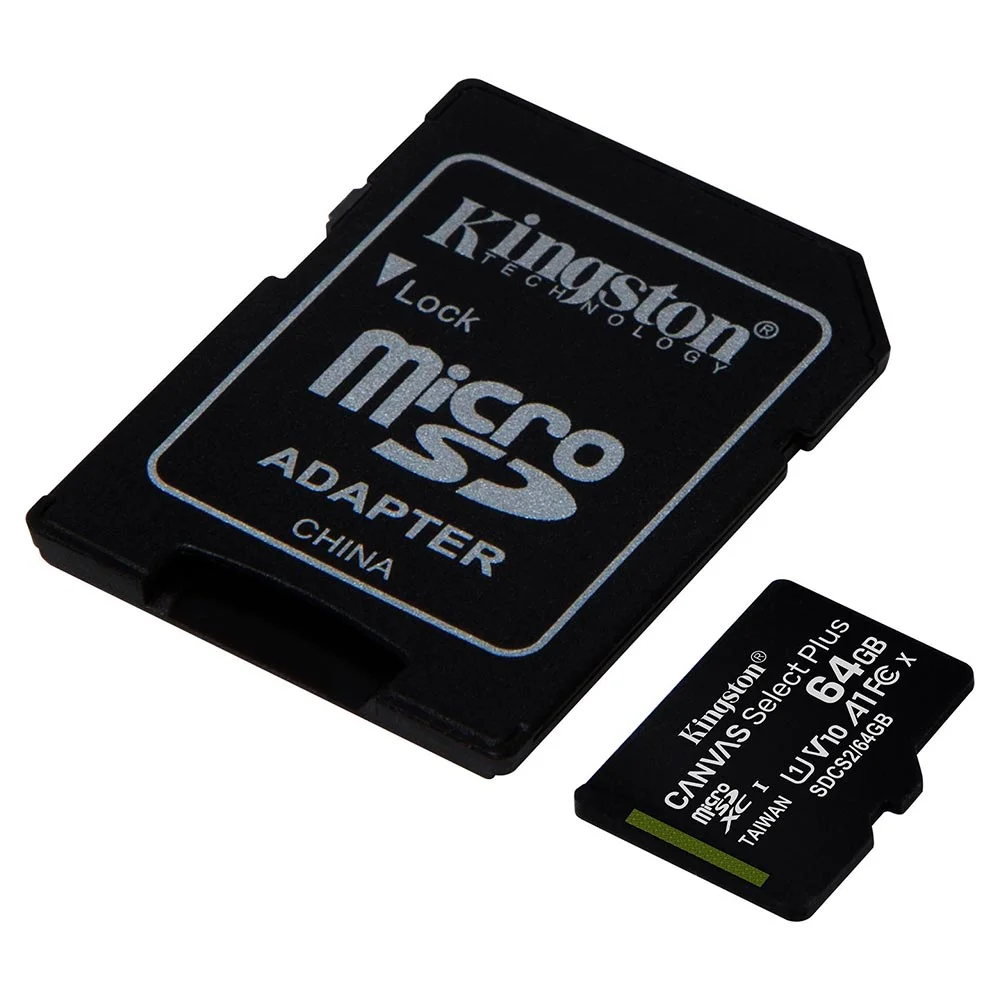 Cartão de Memória Kingston Canvas Select Plus Micro SDXC, 64GB, Classe 10