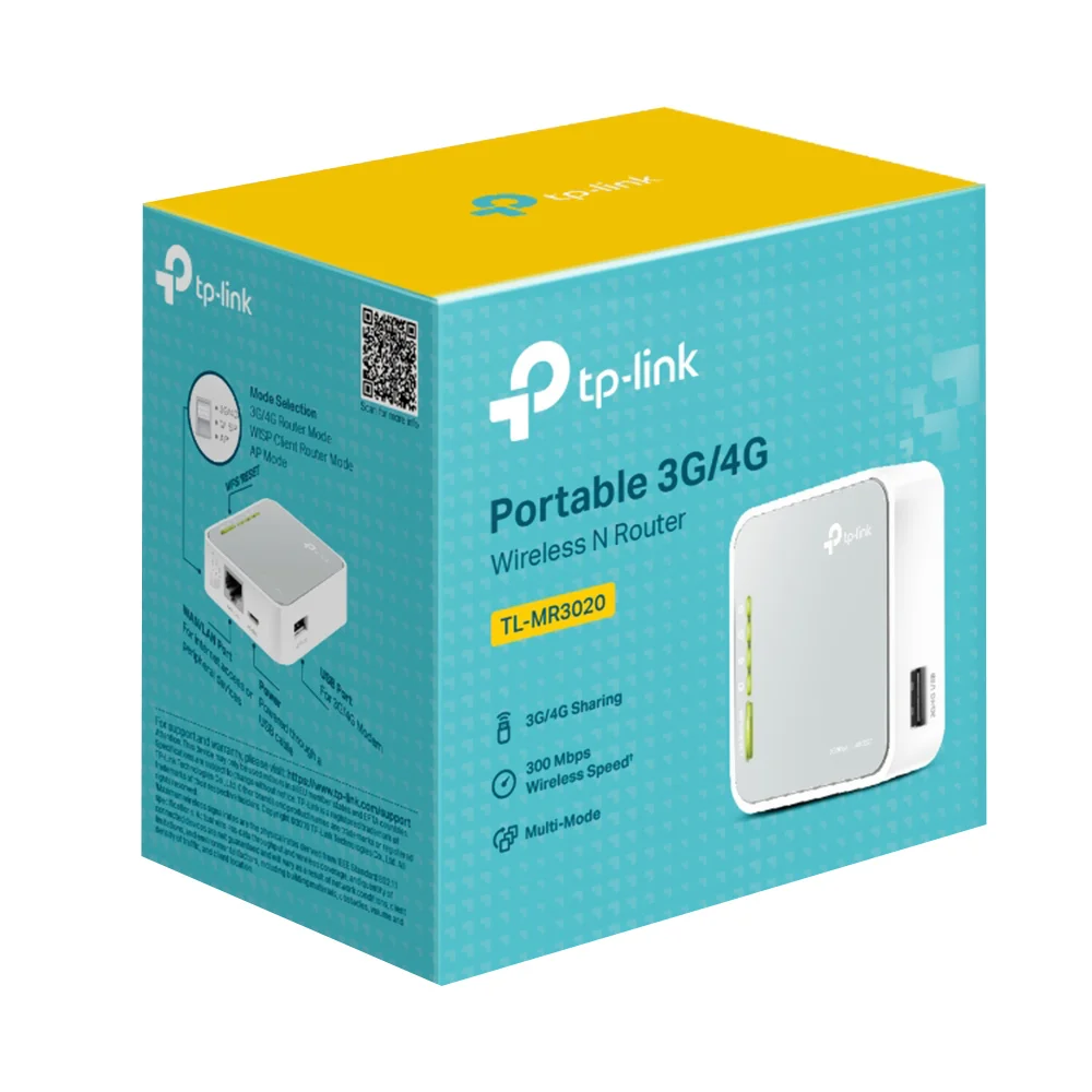 Roteador Tp-link 150 Mbps Wireless 3g/4g Tl-mr3020