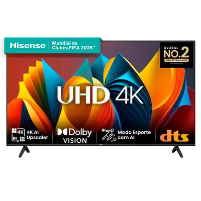 Smart TV 70 Polegadas Hisense DLED 4K KaBuM