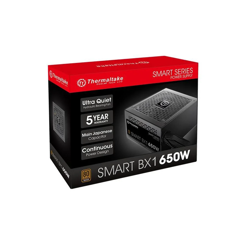 Fonte 650w Tt Smart Bx1 All Flat, Cables 80+bronze Ps-spd-0650nnfabb-4 Fonte 650w Tt Smart Bx1 All Flat, Cables 80+bronze Ps-spd-0650nnfabb-4