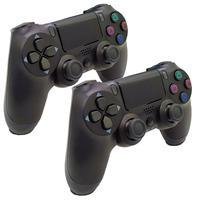Kit 2 Controle De Playstation 4 Preto Wireless Doubleshock