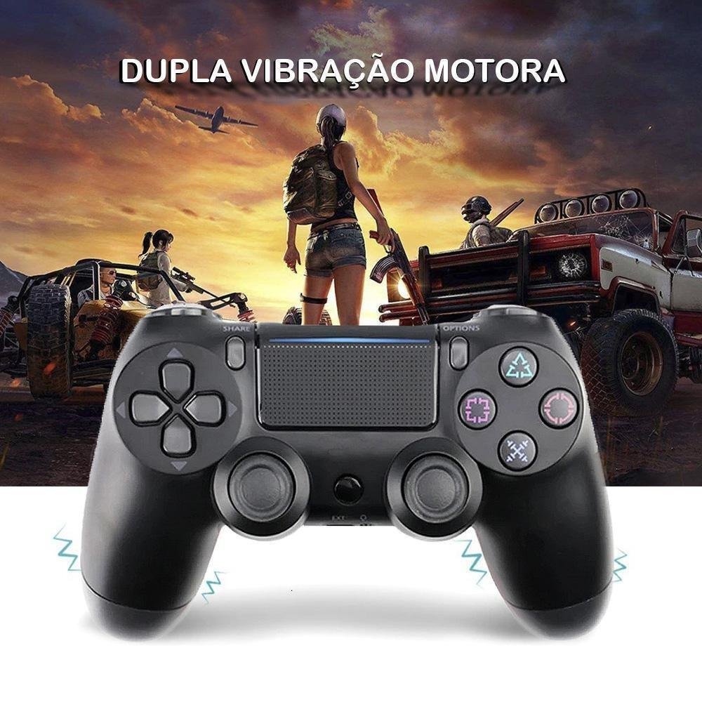 Kit 2 Controle De Playstation 4 Preto Wireless Doubleshock