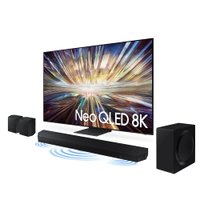 Kit Samsung Ai Big TV 85 Polegadas Neo QLED 8K, HDMI, USB - 85QN800D + Soundbar HW-Q990D