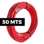 Cabo De Rede Cat 6 Mpt Interno 50 Metros U/utp 4p X 23awg | Vermelho Com Conectores