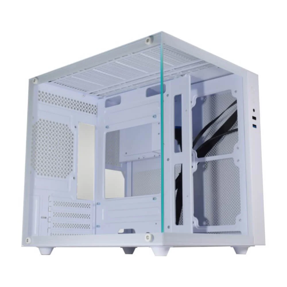 Gabinete Gamer K-mex Aqua Micro Cg-w2sb White Mini Tower Vidro Temperado M-atx - Cgw2sbrh002cb0x Gabinete Gamer K-mex Aqua Micro Cg-w2sb White Mini Tower Vidro Temperado M-atx - Cgw2sbrh002cb0x