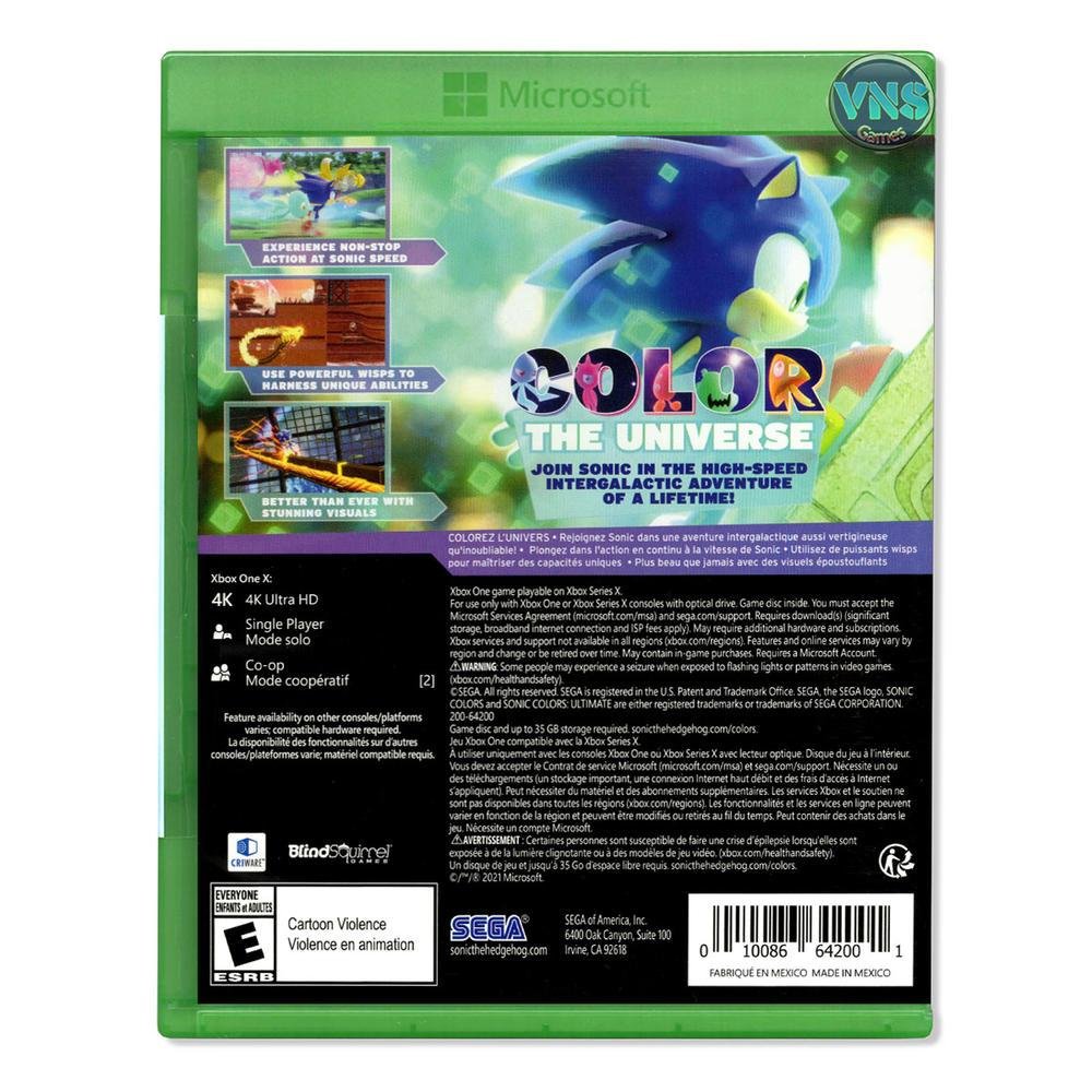 Sonic Colors Ultimate - XBOX One - Mídia Física