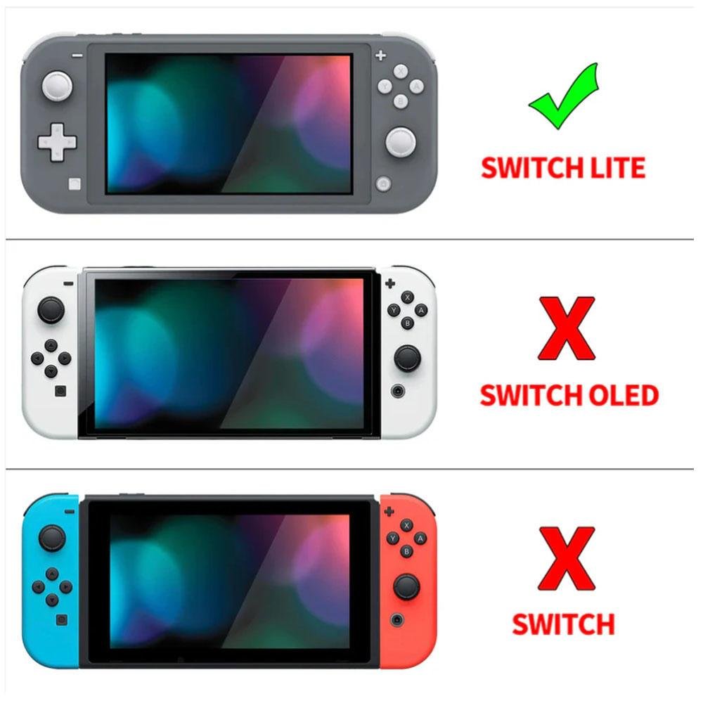Kit 10 Películas Vidro Nitendo Switch Lite Premium 9h Transparente Alta Sensibilidade