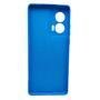 Capinha Capa Compatível Com Motorola Edge 50 Fusion Xt2429 Tela 6.7 Case Aveludada Interior Azul