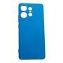 Capa Capinha Compatível Com Motorola Edge 50 Pro Xt2403 Tela 6.7 Silicone Aveludada Premium Azul
