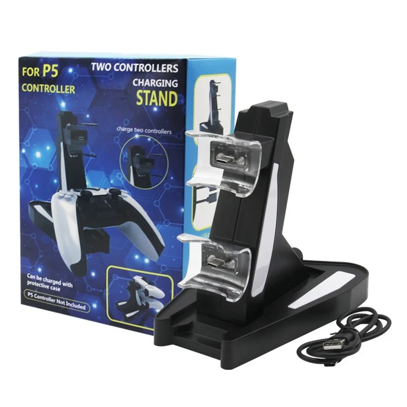 Carregador Duplo P/ 2 Controle Dualsense Playstation 5 Base Torre Carregador Duplo P/ 2 Controle Dualsense Playstation 5 Base Torre