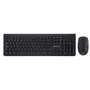 Kit Teclado E Mouse C3tech K-w80bk Wireless Abnt2 Multimídia 1600dpi 4 Botões - Preto