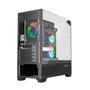 Gabinete Liketec Mahal Dark Mid Tower Vidro Temperado Usb S/fan Preto