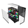 Gabinete Liketec Mahal Dark Mid Tower Vidro Temperado Usb S/fan Preto