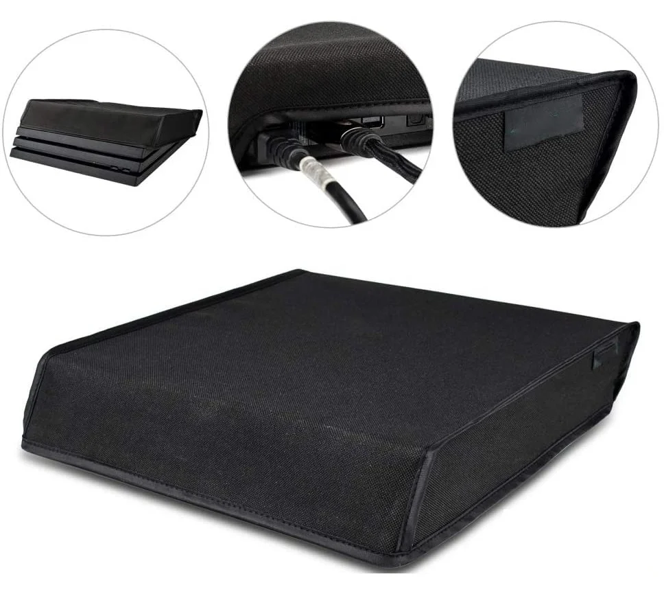 Capa De Proteção Antipoeira Para Playstation 4 Pro Preta Capa De Proteção Antipoeira Para Playstation 4 Pro Preta