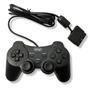 Controle Analógico Com Fio Compatível Para Ps2 Preto