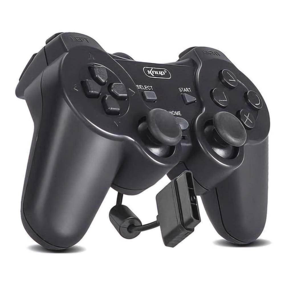 Controle Analógico Com Fio Compatível Para Ps2 Preto Controle Analógico Com Fio Compatível Para Ps2 Preto