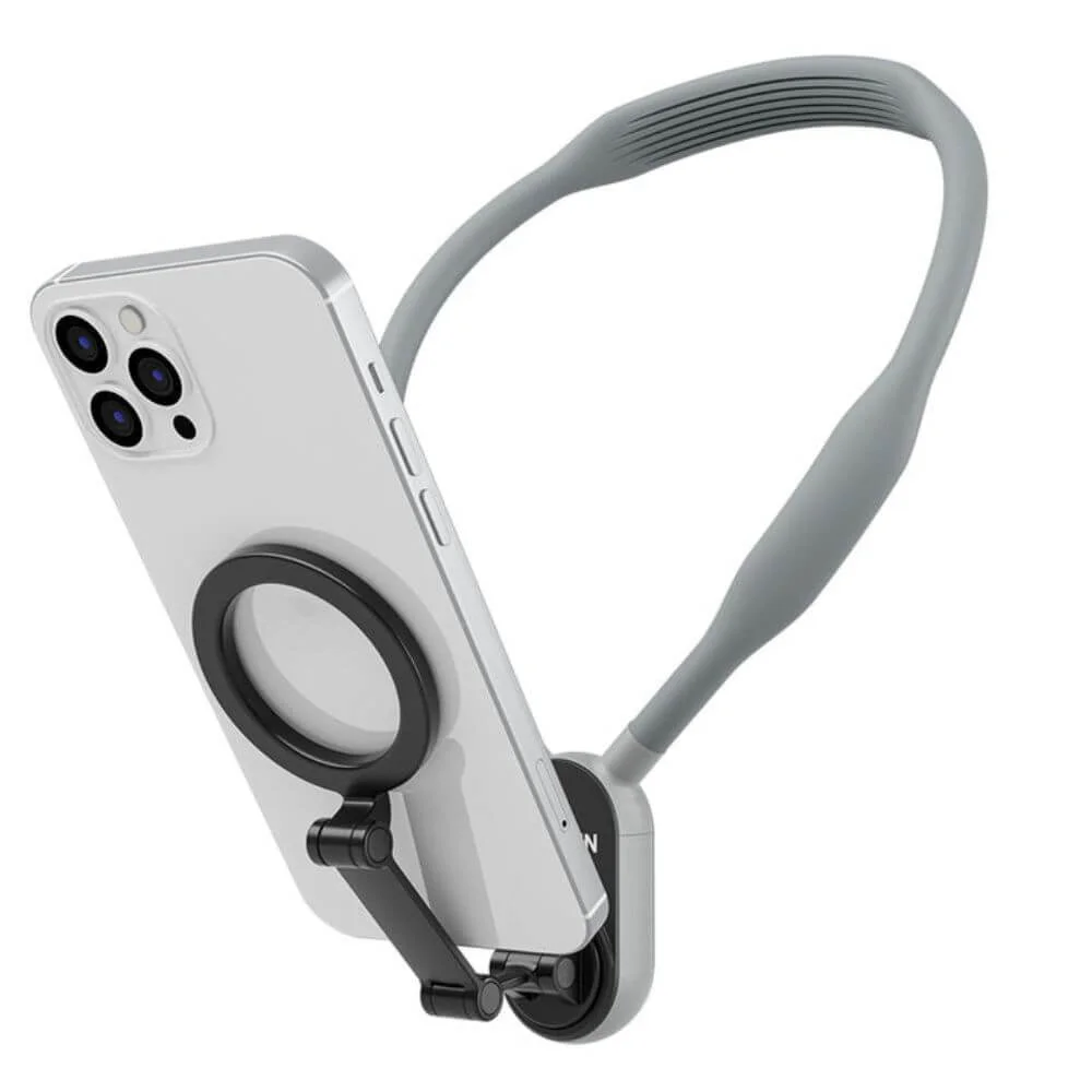 Alça De Pescoço Com Suporte Magnético Para Celular - Telesin Cor Cinza