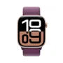 Apple Watch Series 10 Gps • Caixa Cor De Ouro Rosa De Alumínio – 46 Mm • Pulseira Loop Esportiva Ameixa