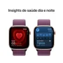 Apple Watch Series 10 Gps • Caixa Cor De Ouro Rosa De Alumínio – 46 Mm • Pulseira Loop Esportiva Ameixa