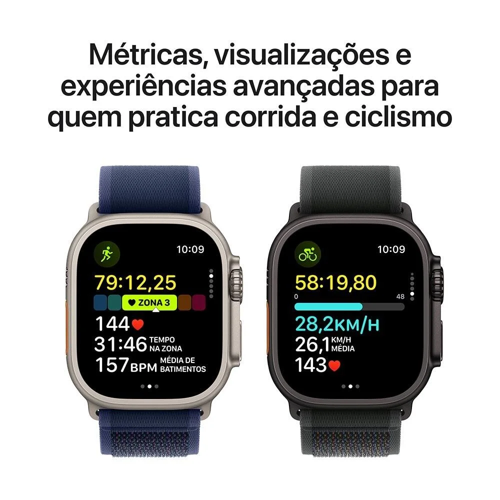 Apple Watch Ultra 2 Gps + Cellular • Caixa Preta De Titânio De 49 Mm • Pulseira Preta Estilo Milanês De Titânio – P