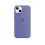 Capa Capinha Case Silicone Cover Premium Aveludada Com Logo Compatível Iphone 15 Malva