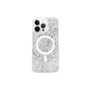 Capa Capinha Case Brilho Luxo Glitter Premium Magsafe Magnética Cor Branco Para Iphone 13 Pro Max
