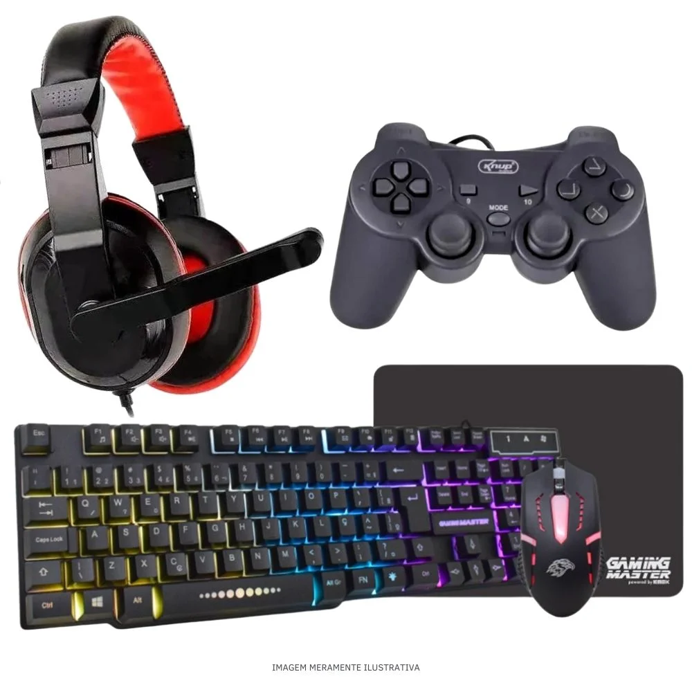 "Computador PC Gamer Completo Balão.info Intel Core I7 SSD 240GB 16gb Teclado Mouse Joystick Mouse Pad E Headset Gamer Monitor 19"" WINDOWS 10 Pro Trial" - view 4