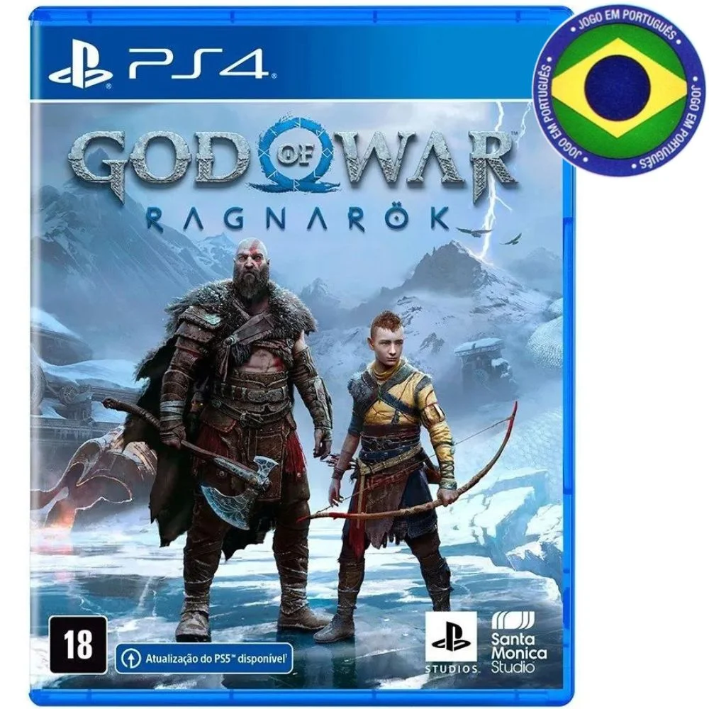 God Of War Ragnarok PS4 Edição Dublada Em Português Mídia Física Playstation 4 God Of War Ragnarok PS4 Edição Dublada Em Português Mídia Física Playstation 4