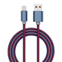 Cabo De Dados De Carregamento Usb Tipo Micro De Tecido Jeans Azul Appacs